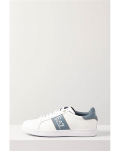 Кеды кожаные с логотипом Ea7