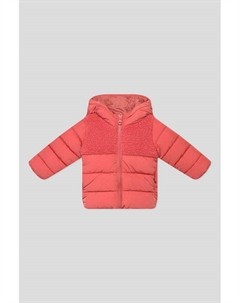 Удлиненная куртка с меховой отделкой Benetton