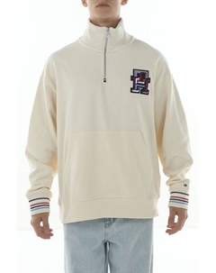 Толстовка хлопковая с воротником на молнии Tommy hilfiger