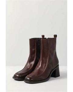 Кожаные ботильоны на каблуке Ever be