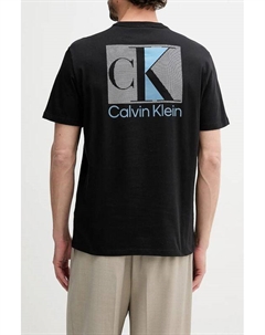 Футболка хлопковая с логотипом Calvin klein