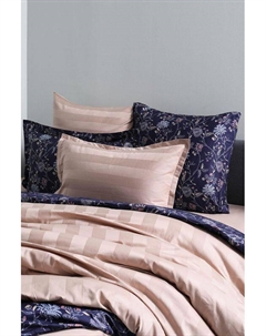 Наволочка с ушками из сатина с жаккардовой полосой Suite Stripe 21maison