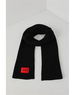 Шарф шерстяной с логотипом Hugo