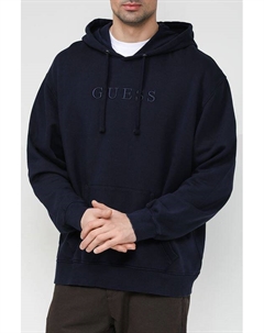 Хлопковое худи с логотипом бренда Guess