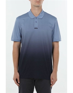 Поло хлопковое с логотипом Boss