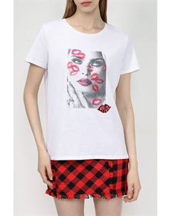 Хлопковая футболка с принтом Guess