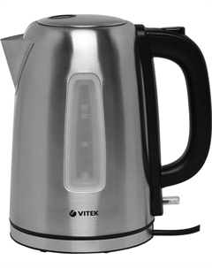 Чайник электрический Vitek VT-1137, 1.7 л, 2200 Вт, серебристый металл