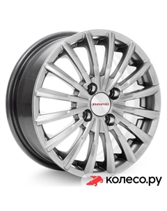 Литой диск Акцент (КС641) 5.5x14/4*100 D56.6 ET45 Дарк платинум Кик