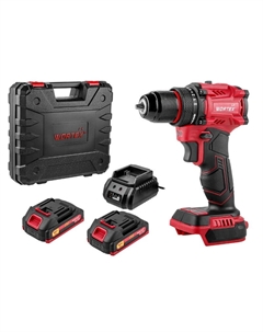 Аккумуляторная дрель-шуруповерт LX BD 1815-1 1333697, Li 18В, 45 Нм, 2*1.5 Ач, патрон 10 мм, бесщёточный Wortex