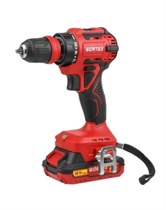 Аккумуляторная дрель-шуруповерт BD 2025 LiSET ALL1 XLT 1325844, бесщеточная, 18 В, 55 Нм, 2х2 Ач + 2 насадки, в чемодане Wortex