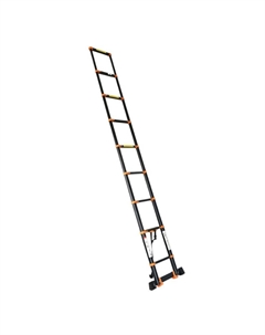 Лестница телескопическая Startul ST9931-043, 1-секционная, алюминиевая, 430 см, 11 ступеней, 10,8 кг, BLACK LINE