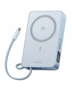 Внешний аккумулятор Ugreen PB773 10000 мАч серебристо-голубой