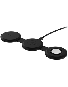 Беспроводное зарядное устройство Satechi Qi2 OntheGo 3 в 1 чёрный (ST-QTG31K)