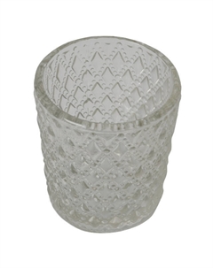 Подсвечник Crystal 5,5х5,5х6,5см стекло Maxijoy