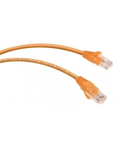 Патч-корд UTP кат.5e, 1 м, RJ45-RJ45, оранжевый, CU, LSZH, (PC-UTP-RJ45-Cat.5e-1m-OR-LSZH) Cabeus