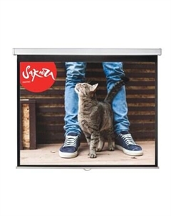 Экран для проектора настенно-потолочный рулонный Sakura-Printing Wallscreen, 84", 4:3, 128x170см, белый матовый (SCPSW-128x170) Sakura printing