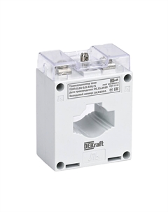 Трансформатор тока ТШП-0,66 0,5S 200/5 5ВА 660 В IP20 однофазный с универсальным окном класс точности 0,5 (50104DEK) Dekraft