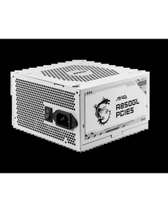 Блок питания для ПК MSI MAG A850GL PCIE5 White, 850W 80+ Gold (306-7ZP8A24-CE0) Msi