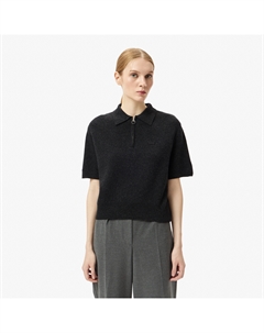 Женская кофта с коротким рукавом и воротом на молнии CLASSIC FIT Lacoste