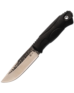 Охотничий нож Соболь, сталь Х12МФ, рукоять эластрон, черный Кузница семина