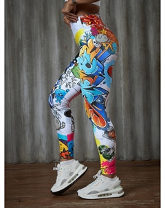 Легинсы женские спортивные, лосины для спорта, тайтсы, Белый Barka