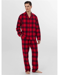 Комплект домашний мужской красный в клетку Mark formelle
