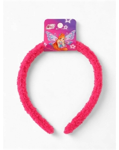 Ободок для волос плюшевый, розовый, винкс Winx