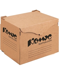 Короб архивный Т24 331х310х413 мм из гофрокартона Комус