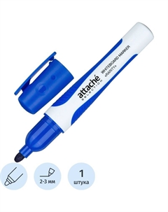 Маркер для белых досок Rarity синий (толщина линии 2-3 мм) круглый наконечник Attache selection