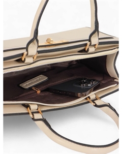 Сумка женская тоут на молнии, 34×8×18 см, однотонная, молочная Textura