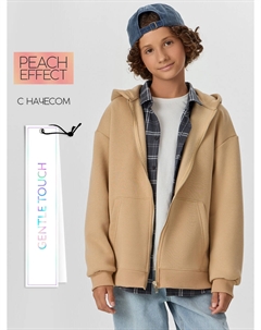 Толстовка для мальчиков бежевая на молнии Mark formelle