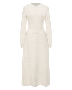 Платье из шелка и вискозы Elie saab