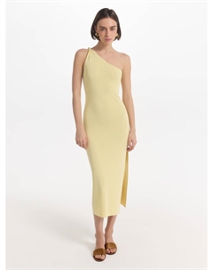 Трикотажное платье на одно плечо Love republic