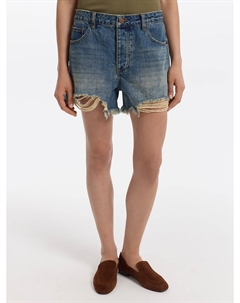 Джинсовые шорты с рваными краями Love republic