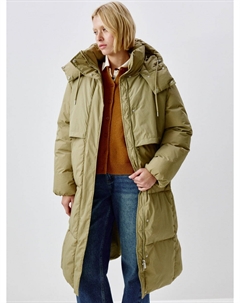 Стеганое пальто с капюшоном Sela