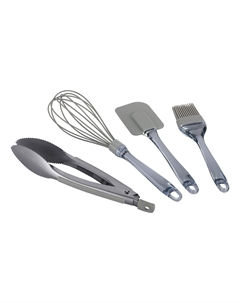Набор кухонных принадлежностей Silicone Regent inox