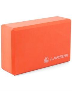 Блок для йоги, EVA, 22х15,2х7,6см YB-02 оранжевый Larsen