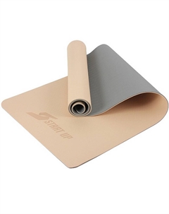 Коврик для фитнеса и йоги, TPE, 183х61х0,6см ZH-01 Beige\Gray Start up