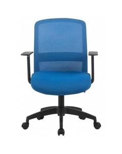 Кресло CS-MC333-BL темно-синий сиденье темно-синий сетка/ткань низк.спин. крестов. пластик пластик черный Cactus