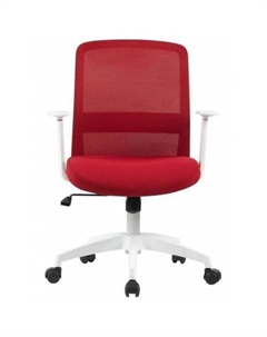 Кресло CS-WMC333-RD темно-красный сиденье темно-красный сетка/ткань низк.спин. крестов. пластик пластик белый Cactus