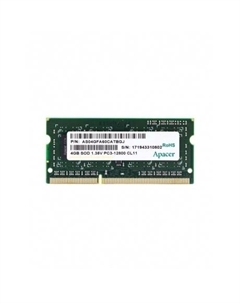 Оперативная память Apacer DDR3  4GB 1600MHz SO-DIMM (PC3-12800) CL11 1.35V (Retail) 512*8 (AS04GFA60CATBGJ/DV.04G2K.KAM)
