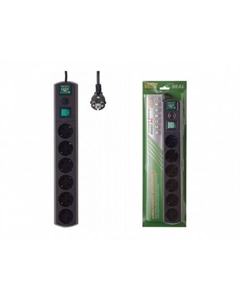 Сетевой фильтр RG 5м (6 розеток) черный Most