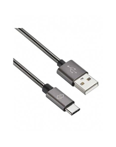 Кабель Digma TYPE-C-1.2M-BRAIDED-G USB (m)-USB Type-C (m) 1.2м черный