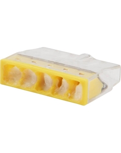 Клемма 07-3219 с пастой СМК 2273-245, 5-проводная 0.5-2.5 мм2, прозрачная Rexant