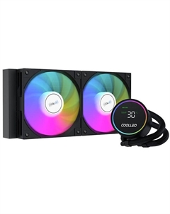 Система охлаждения жидкостная DIG-240-LITE-BK LGA115x/1200/1700/1851/AM4/AM5 (2*120mm, 1800rpm, 72.5CFM, 30dBa) Coolleo
