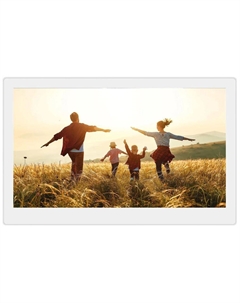 Фоторамка Digma PF1501W 15.6" PF-1501 IPS 1920x1080 белый пластик ПДУ Видео