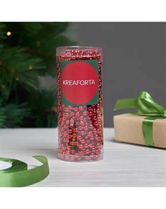 Бусы новогодние 10 м бургунди Kreaforta