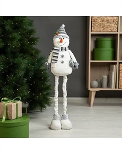 Фигура декоративная Снеговик 70 см белый Kreaforta