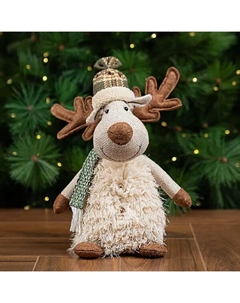 Фигура декоративная Олень 30 см коричневый Kreaforta