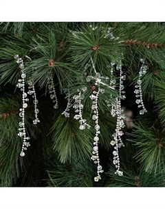 Ветка декоративная Кристалы 60 см прозрачный Kreaforta